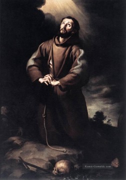 Bartolomé Esteban Murillo Werke - Franz von Assisi im Gebet Spanisch Barock Bartolomé Esteban Murillo